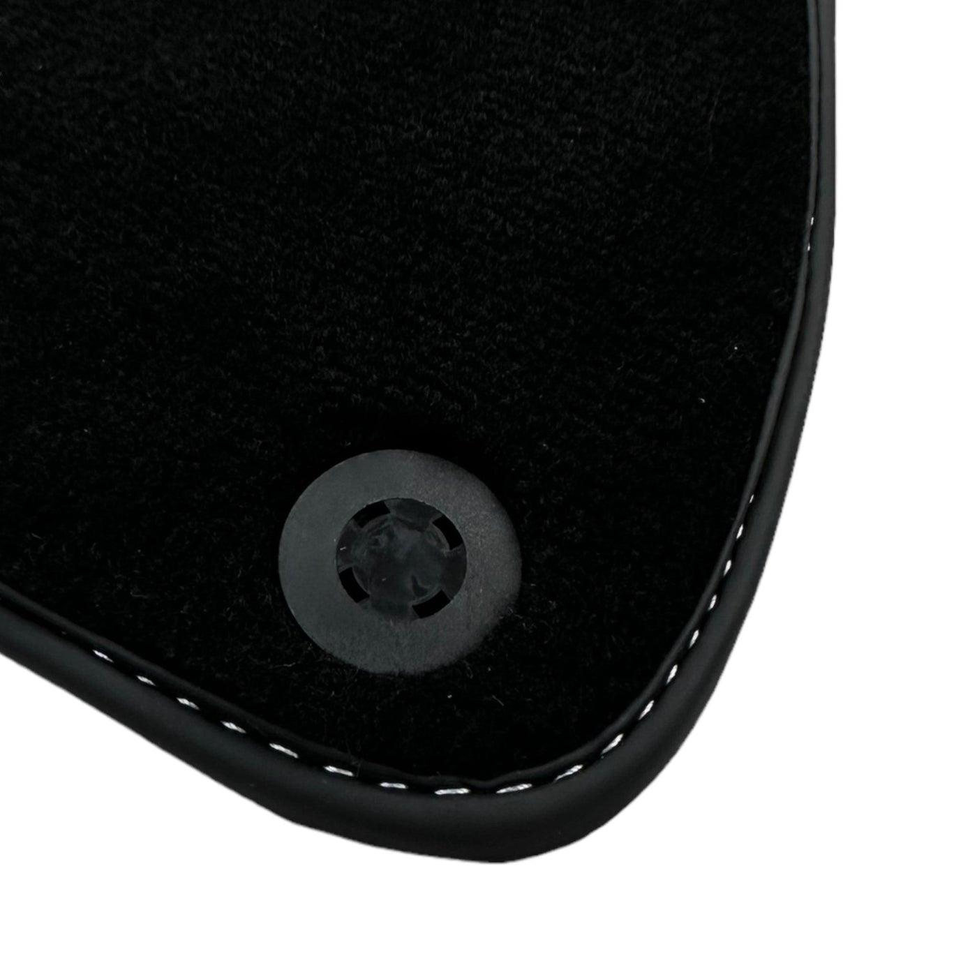 Black Floor Mats for Mercedes Benz E-Class W213 Sedan (2020-2023) Hybrid | "NO STEPS" Fluorescent Logo - AutoWin