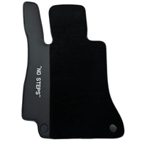 Black Floor Mats for Mercedes Benz E-Class W213 Sedan (2020-2023) Hybrid | "NO STEPS" Fluorescent Logo - AutoWin