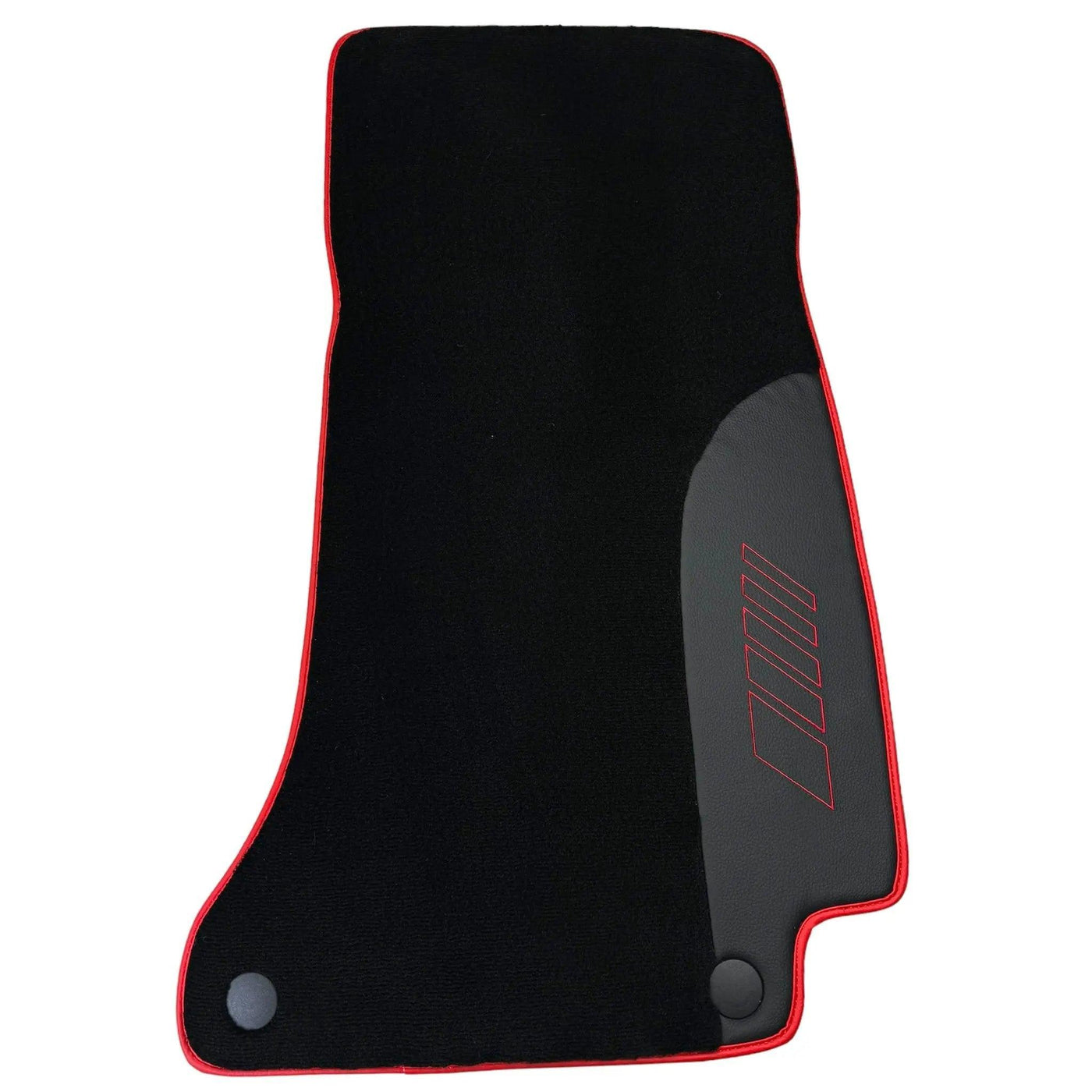 Black Floor Mats for Mercedes Benz E-Class W213 Sedan (2020-2023) Hybrid | Red Trim - AutoWin