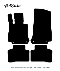 Black Floor Mats For Mercedes Benz EQC-Class N293 (2019-2023) | Limited Edition - AutoWin