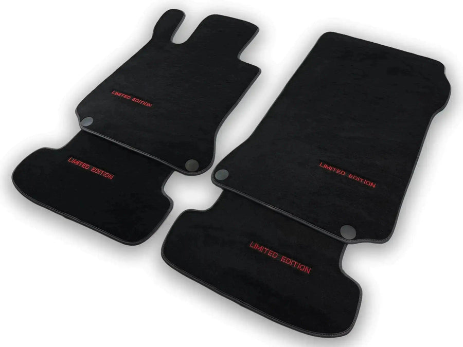 Black Floor Mats For Mercedes Benz GLC-Class C253 Coupe (2020-2023) Hybrid | Limited Edition - AutoWin