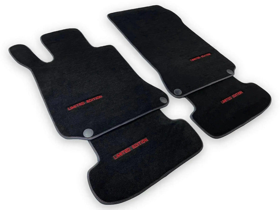 Black Floor Mats For Mercedes Benz GLC-Class X253 SUV (2016-2019) Hybrid | Limited Edition - AutoWin