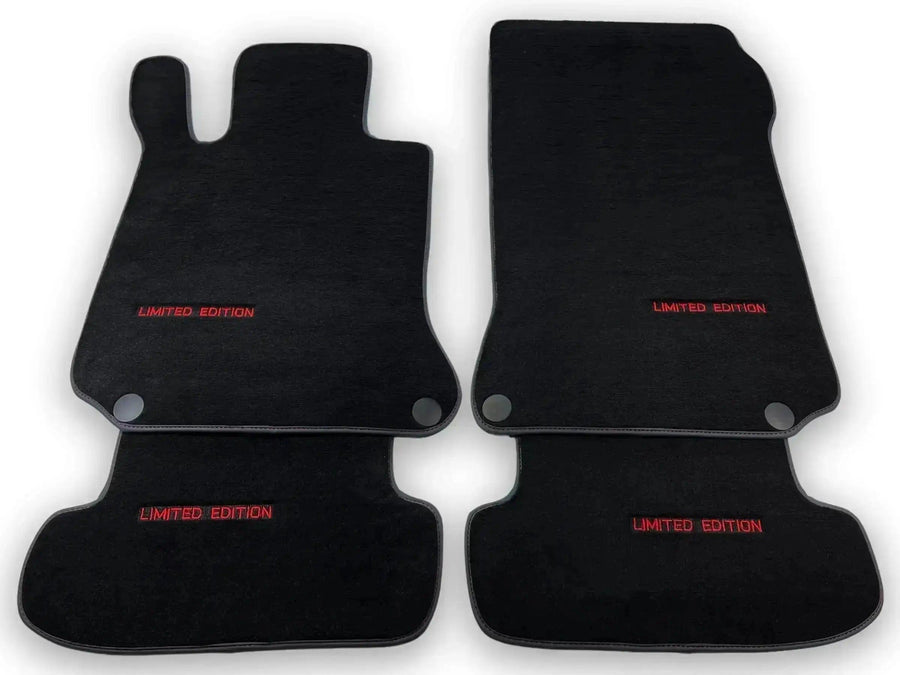 Black Floor Mats For Mercedes Benz GLC-Class X253 SUV (2019-2023) Hybrid | Limited Edition - AutoWin