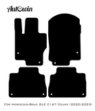 Black Floor Mats For Mercedes Benz GLE-Class C167 Coupe (2020-2023) | Limited Edition - AutoWin
