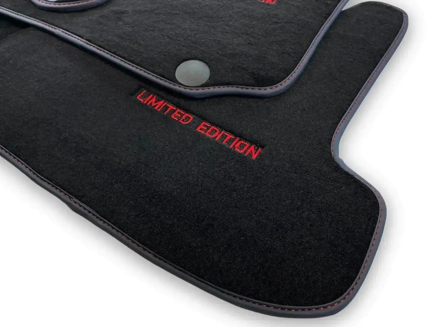 Black Floor Mats For Mercedes Benz GLK-Class X204 (2008-2012) | Limited Edition - AutoWin