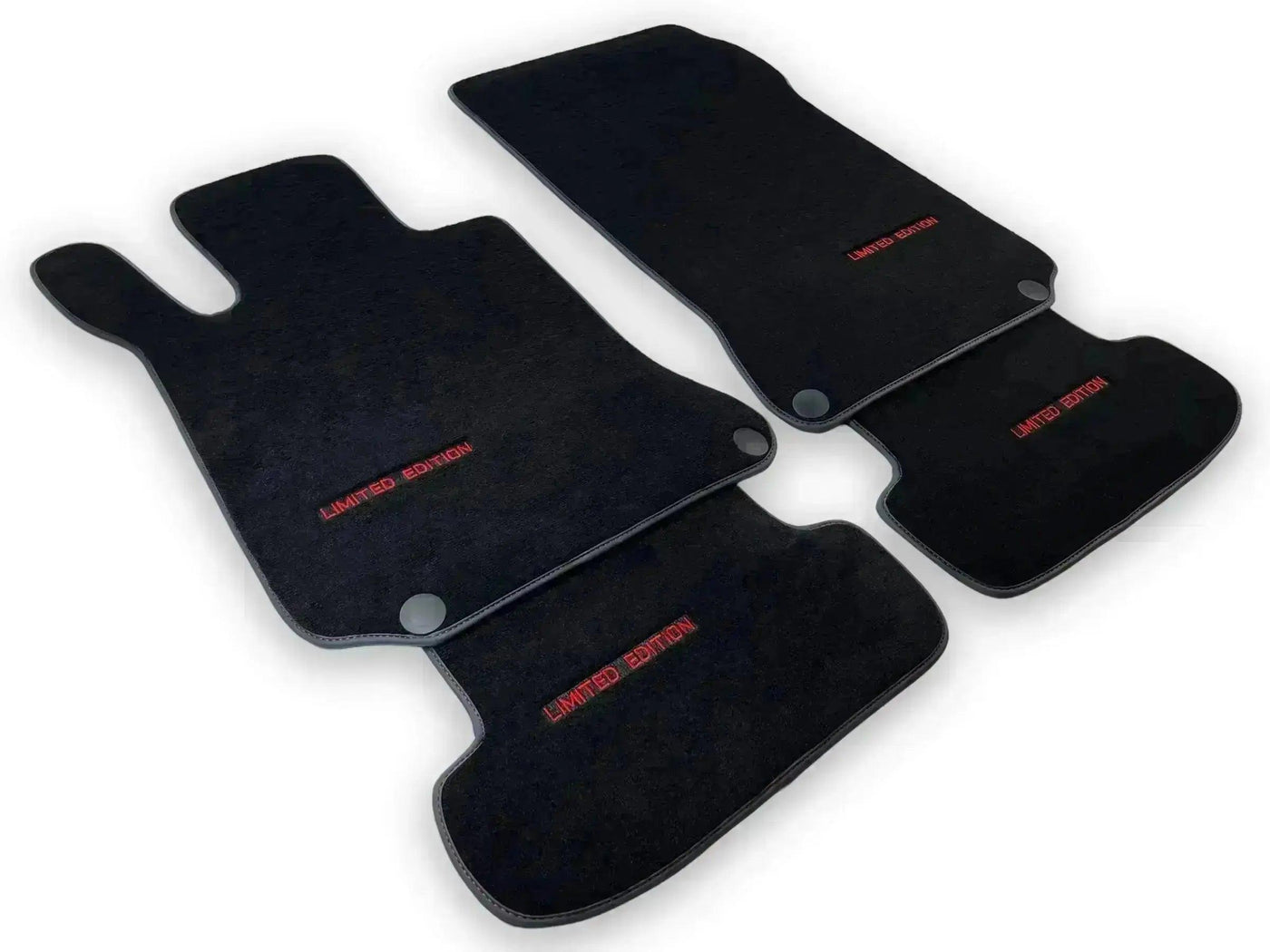 Black Floor Mats For Mercedes Benz GLS-Class X166 (2016-2019) | Limited Edition - AutoWin