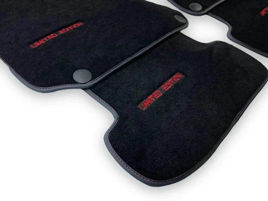Black Floor Mats For Mercedes Benz GLS-Class X167 (2019-2023) | Limited Edition - AutoWin
