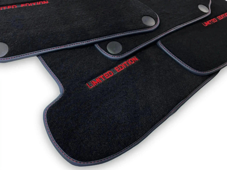 Black Floor Mats For Mercedes Benz S-Class W126 (1979-1991) | Limited Edition - AutoWin
