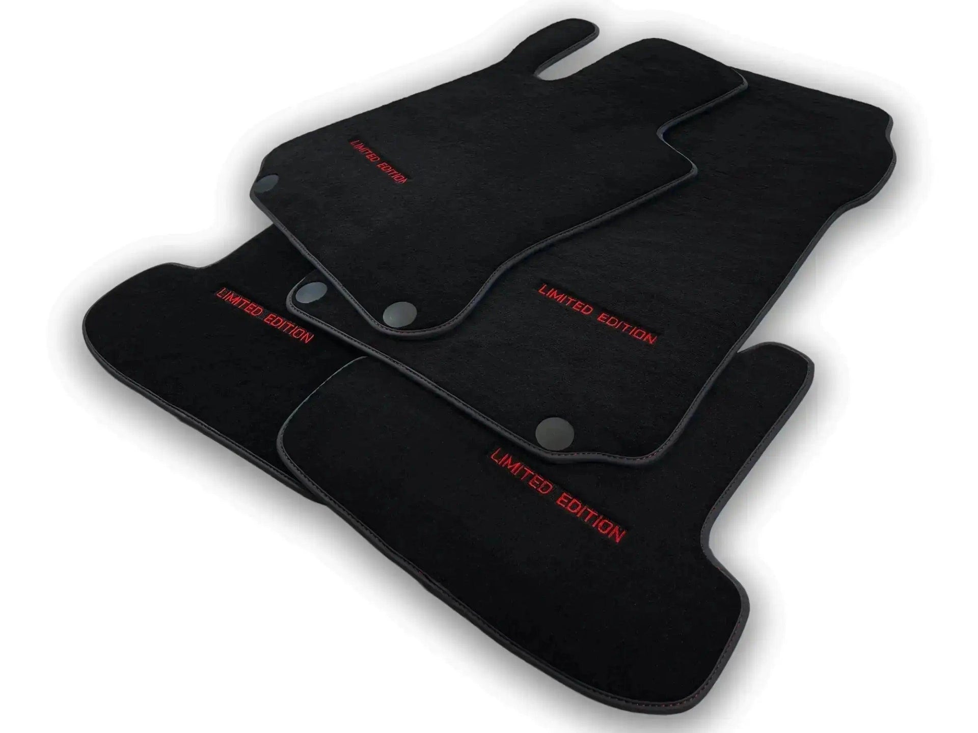 Black Floor Mats For Mercedes Benz S-Class W220 (1998-2005) Long Wheelbase | Limited Edition - AutoWin