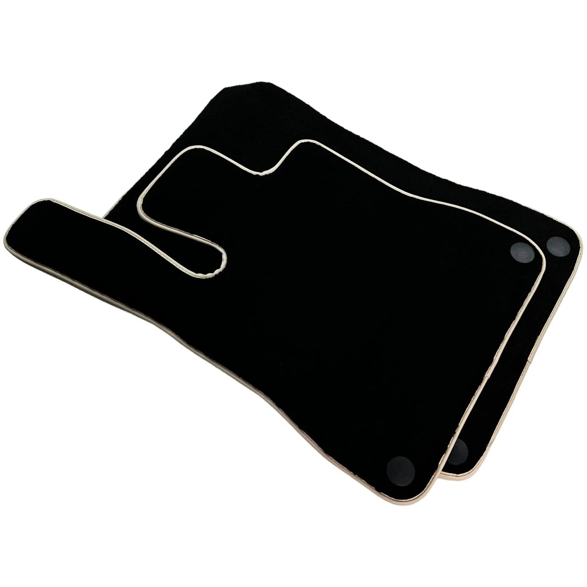 Black Floor Mats For Mercedes-Benz SL-Class R129 (1989-2001) Beige Trim - AutoWin