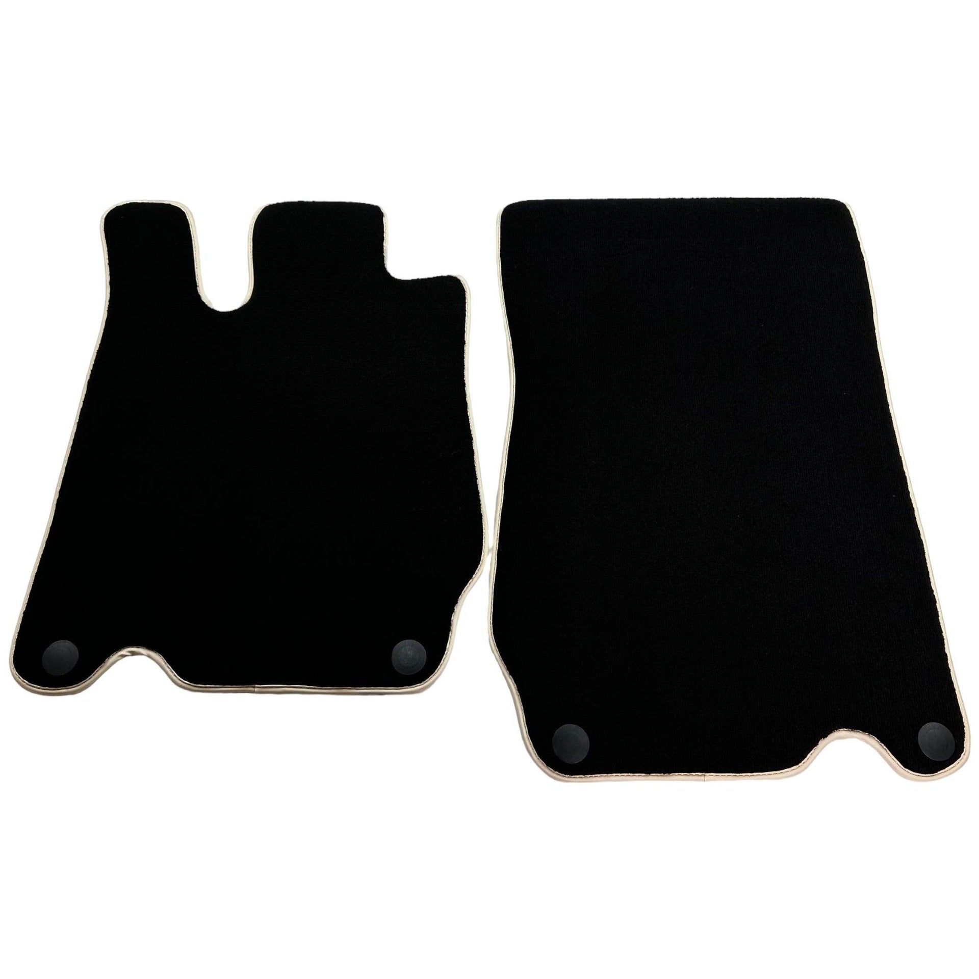 Black Floor Mats For Mercedes-Benz SL-Class R230 (2001-2012) Beige Trim - AutoWin