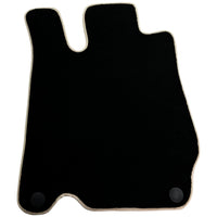 Black Floor Mats For Mercedes-Benz SL-Class R230 (2001-2012) Beige Trim - AutoWin