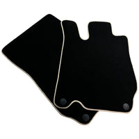 Black Floor Mats For Mercedes-Benz SL-Class R230 (2001-2012) Beige Trim - AutoWin