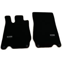 Black Floor Mats For Mercedes-Benz SL-Class R230 (2001-2012) Beige Trim | ER56 Design - AutoWin