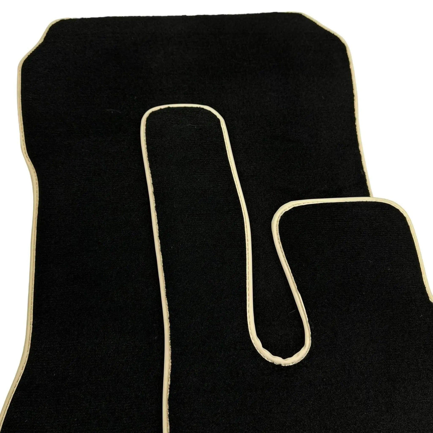 Black Floor Mats For Mercedes-Benz SLK-Class R170 (1996-1998) Beige Trim - AutoWin