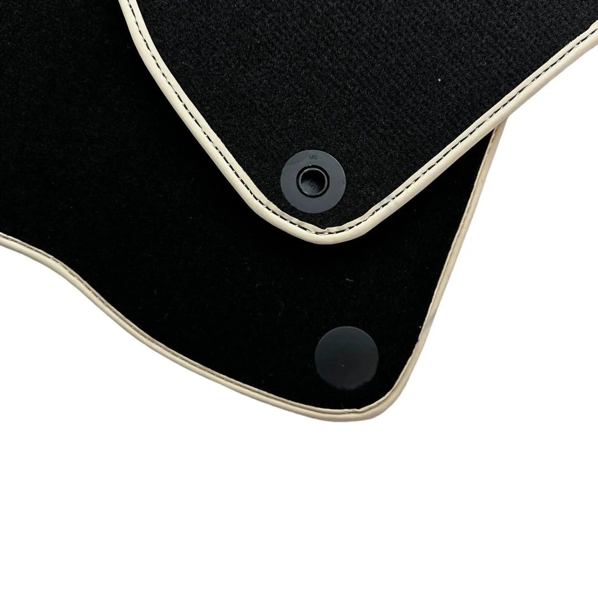 Black Floor Mats For Mercedes-Benz SLK-Class R170 (1996-1998) Beige Trim - AutoWin