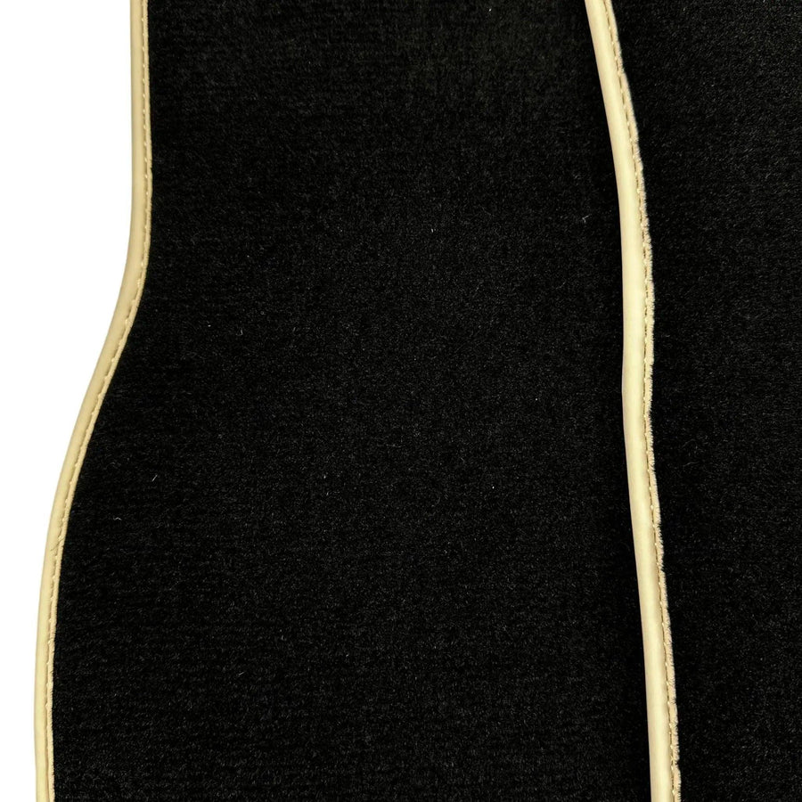 Black Floor Mats For Mercedes-Benz SLK-Class R171 (2004-2011) Beige Trim - AutoWin