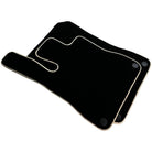 Black Floor Mats For Mercedes-Benz SLK-Class R171 (2004-2011) Beige Trim - AutoWin
