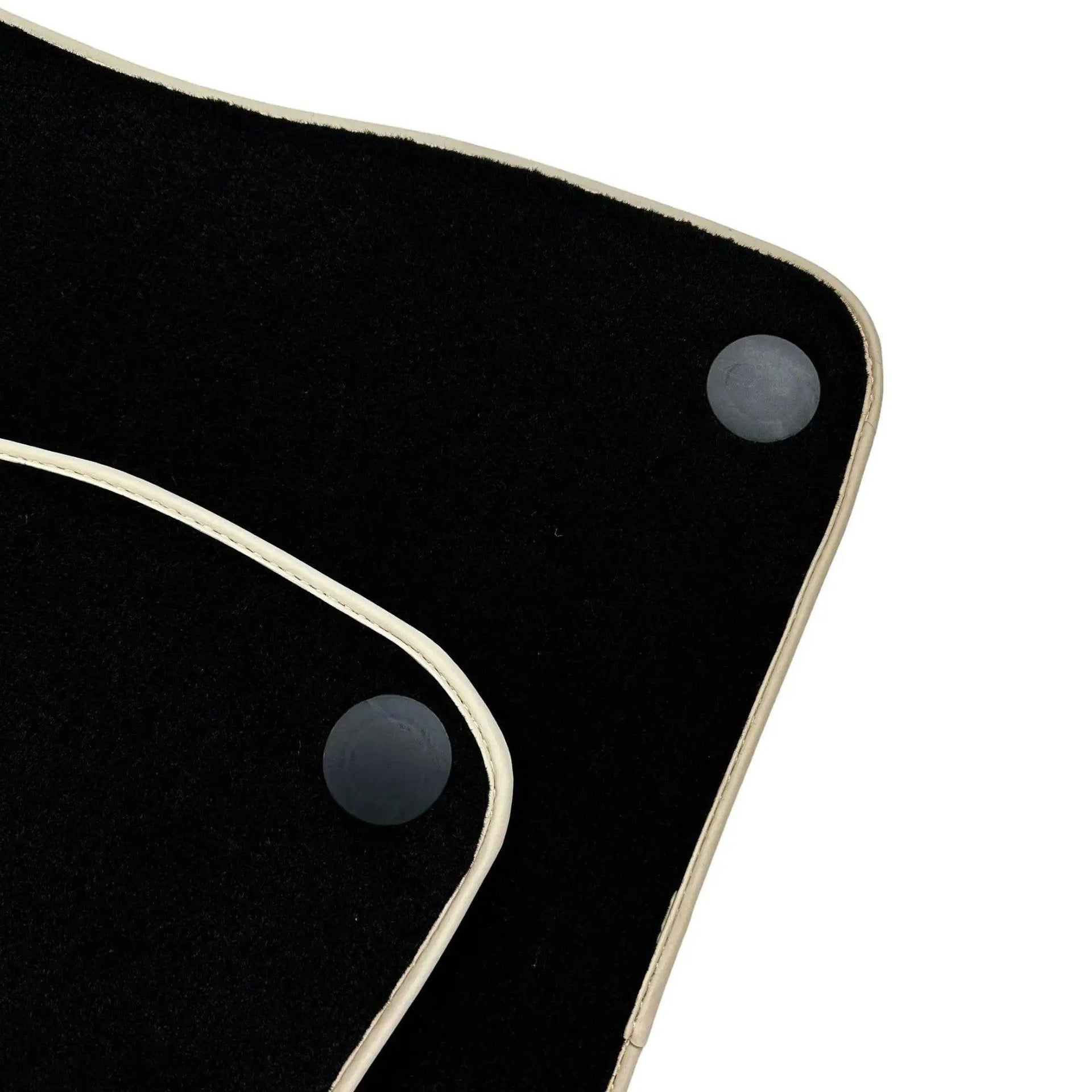 Black Floor Mats For Mercedes-Benz SLK-Class R171 (2004-2011) Beige Trim - AutoWin