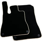 Black Floor Mats For Mercedes-Benz SLK-Class R172 (2011-2023) Beige Trim - AutoWin
