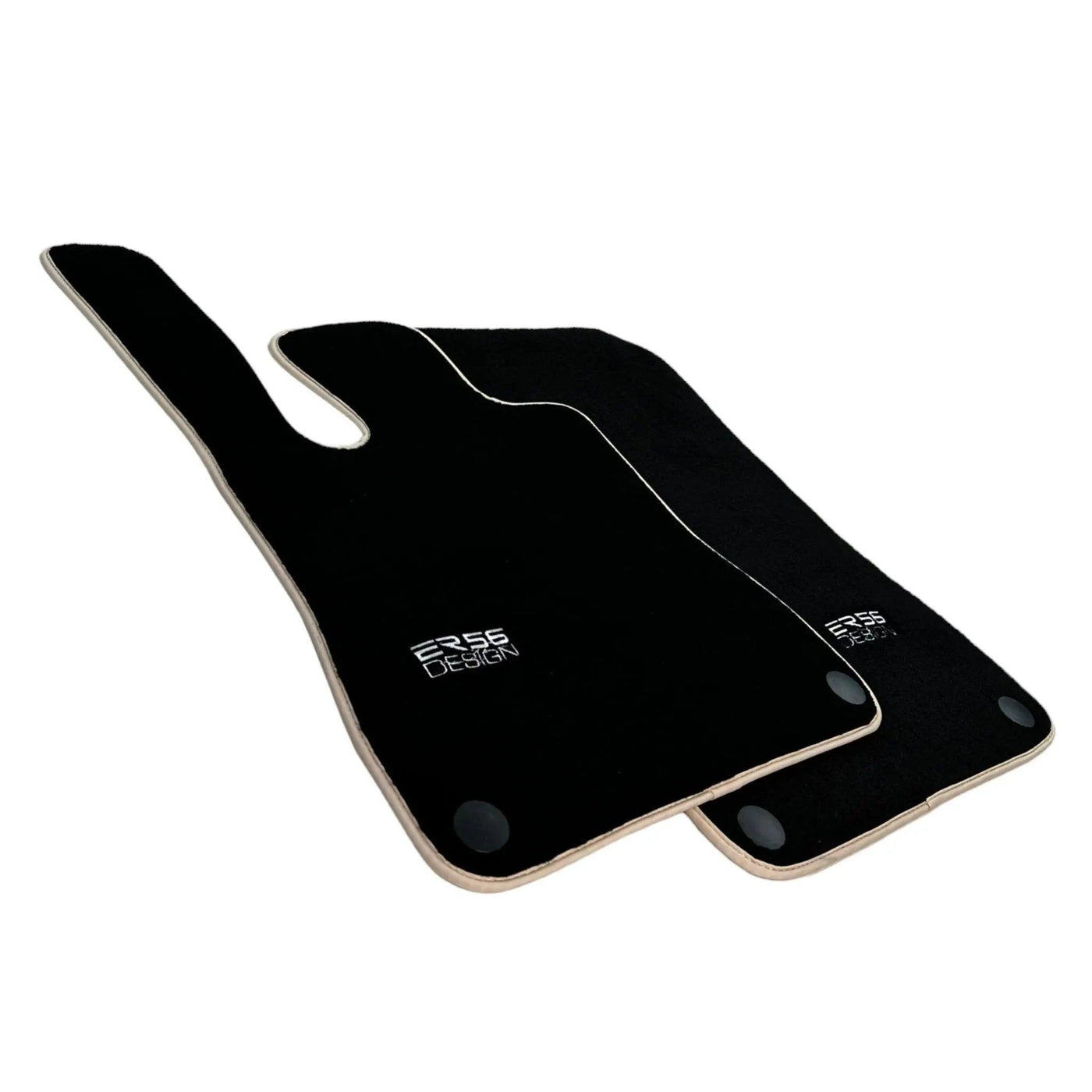 Black Floor Mats For Mercedes-Benz SLK-Class R172 (2011-2023) ER56 Design - AutoWin