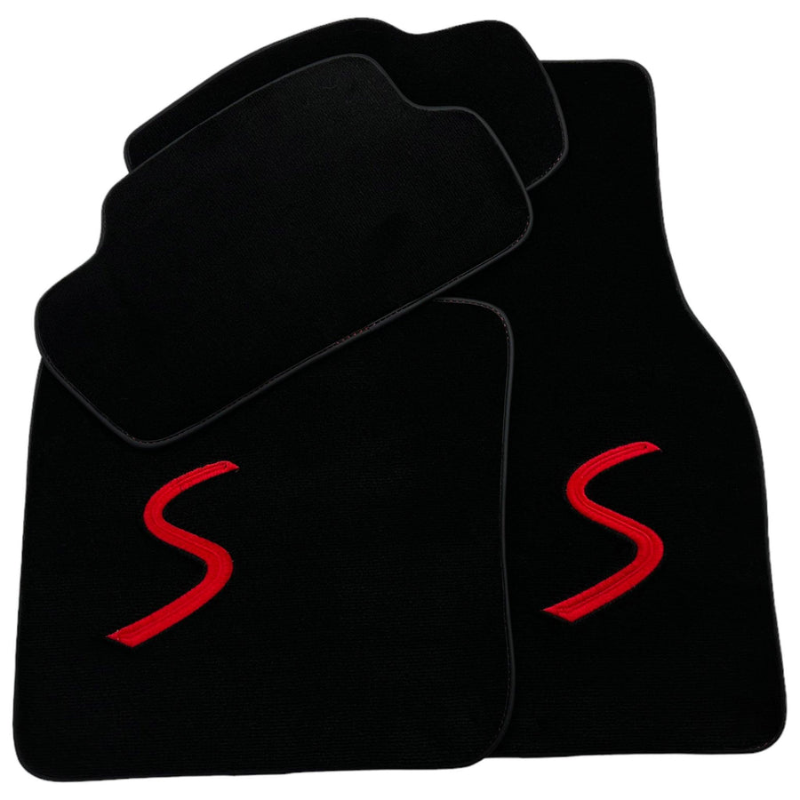 Black Floor Mats for Mini Cooper / One F56 3-doors (2014-2023) - AutoWin