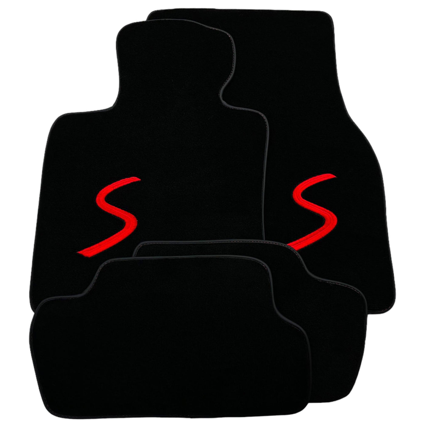 Black Floor Mats for Mini Cooper / One F56 3-doors (2014-2023) - AutoWin