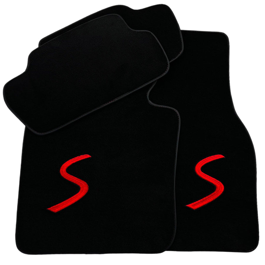 Black Floor Mats for Mini Cooper / One F56 3-doors (2014-2023) - AutoWin