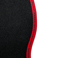 Black Floor Mats For Nissan 300ZX (1990-2000) Red Trim - AutoWin
