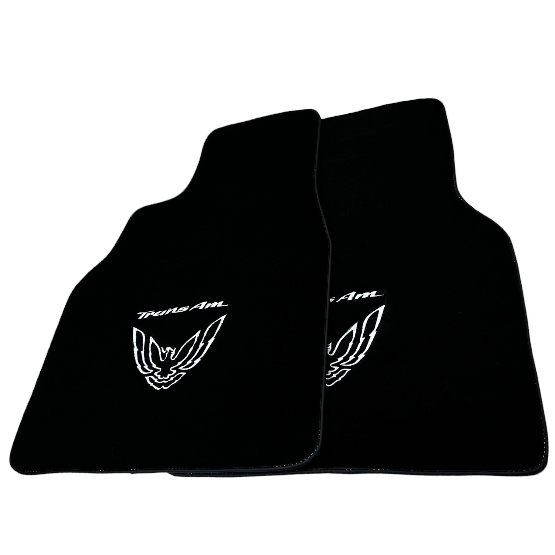 Black Floor Mats for Pontiac FireBird (1993-2002) with Trans Am Logo - AutoWin