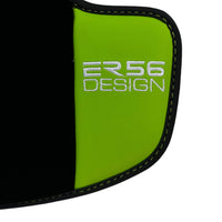 Black Floor Mats for Porsche 911 - 992 (2019-2024) with Green Leather ER56 Design - AutoWin