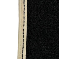 Black Floor Mats for Porsche Cayenne (2018-2023) | Beige Trim - AutoWin