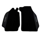 Black Floor Mats for Porsche Classic 911 (1963-1989) with Leather - AutoWin