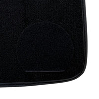 Black Floor Mats for Rolls Royce Dawn (2016-2023) with Green Leather