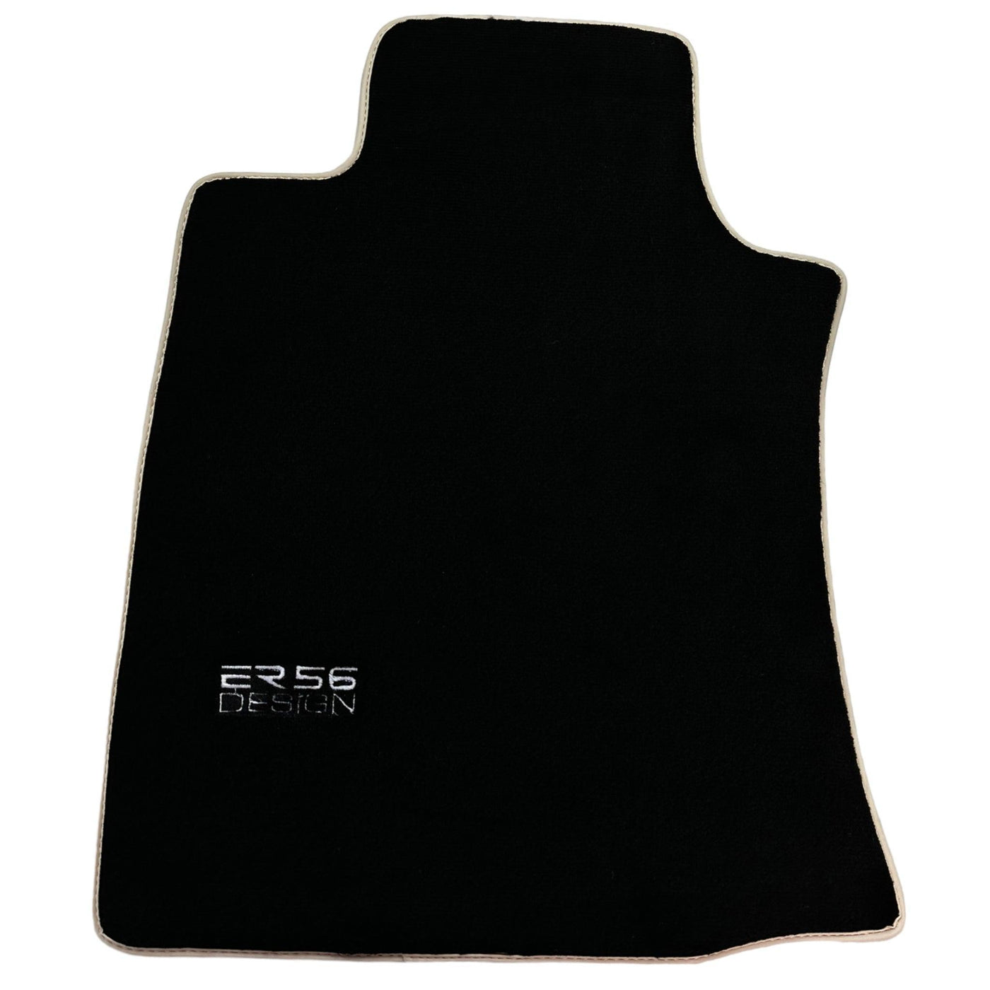 Black Floor Mats For Toyota Land Cruiser 120 (2002-2009) Beige Trim | ER56 Design - AutoWin