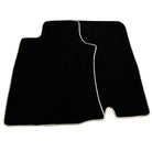 Black Floor Mats For Toyota Land Cruiser 120 (2002-2009) | Beige Trim - AutoWin