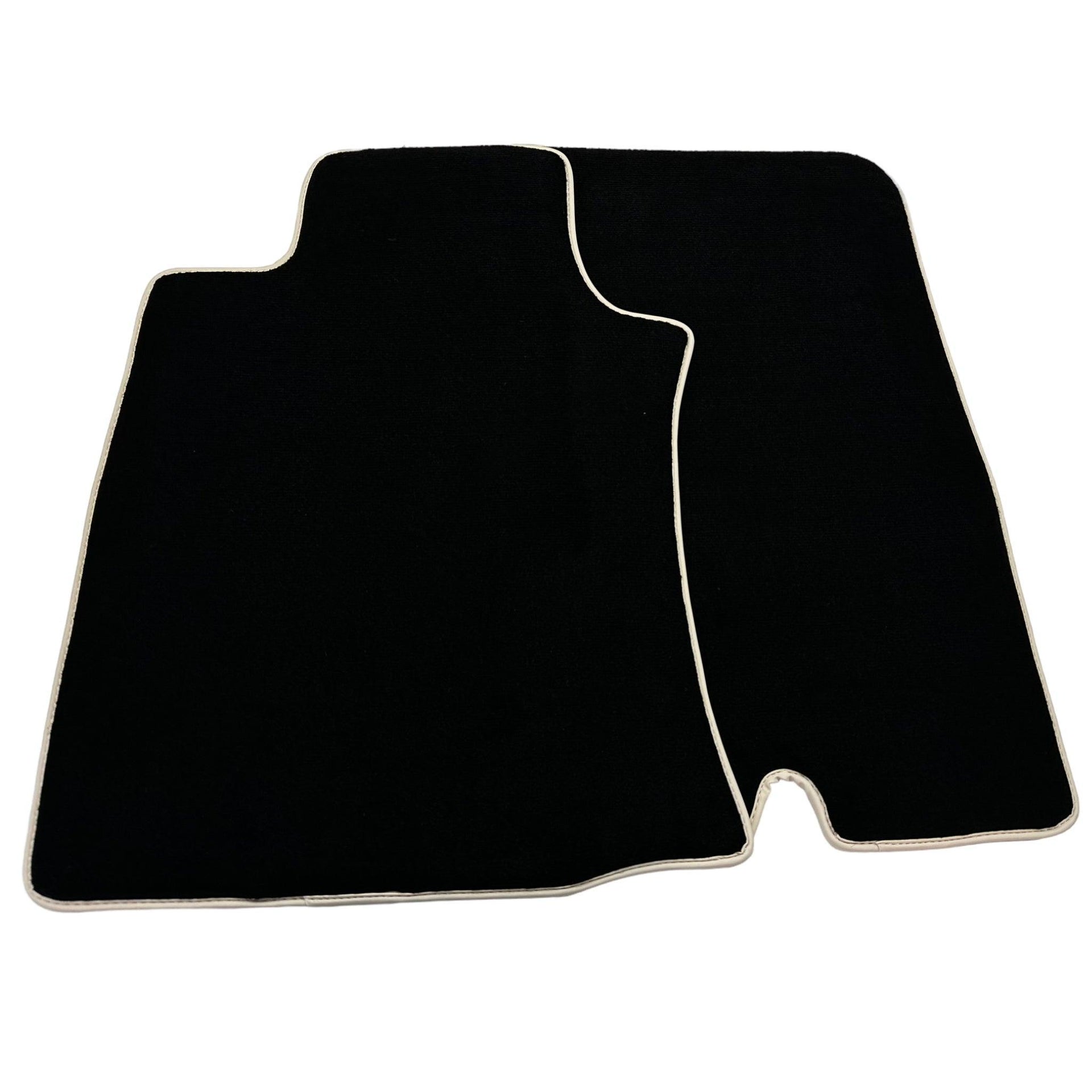 Black Floor Mats For Toyota Land Cruiser 120 (2002-2009) | Beige Trim - AutoWin
