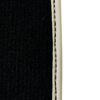 Black Floor Mats For Toyota Land Cruiser 200 (2008-2012) | Beige Trim - AutoWin