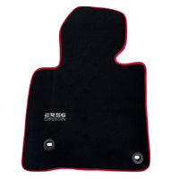 Black Floor Mats For Toyota Land Cruiser 200 (2008-2012) Red Trim | ER56 Design - AutoWin