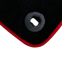 Black Floor Mats For Toyota Land Cruiser 200 (2008-2012) Red Trim | ER56 Design - AutoWin