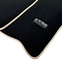 Black Floor Mats For Toyota Land Cruiser 80 (1985-1997) Beige Trim | ER56 Design - AutoWin