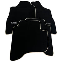 Black Floor Mats For Toyota Land Cruiser 90 (1997-2003) Beige Trim | ER56 Design - AutoWin