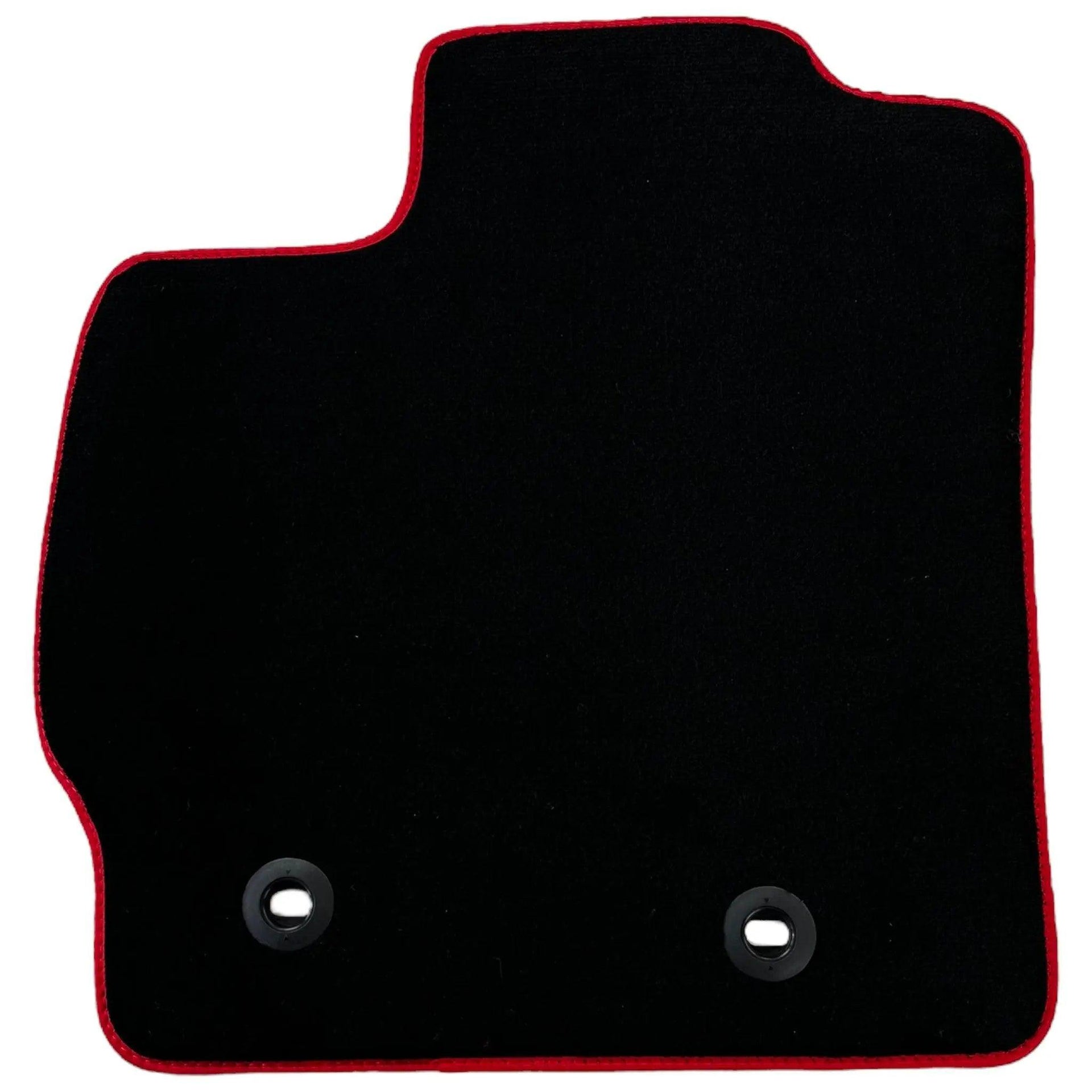 Black Floor Mats for Toyota Prius (2009-2012) with Red Trim - AutoWin