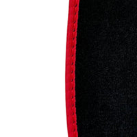 Black Floor Mats for Toyota Prius (2009-2012) with Red Trim - AutoWin
