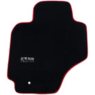Black Floor Mats For Toyota RAV4 (2000-2003) ER56 Design with Red Trim - AutoWin