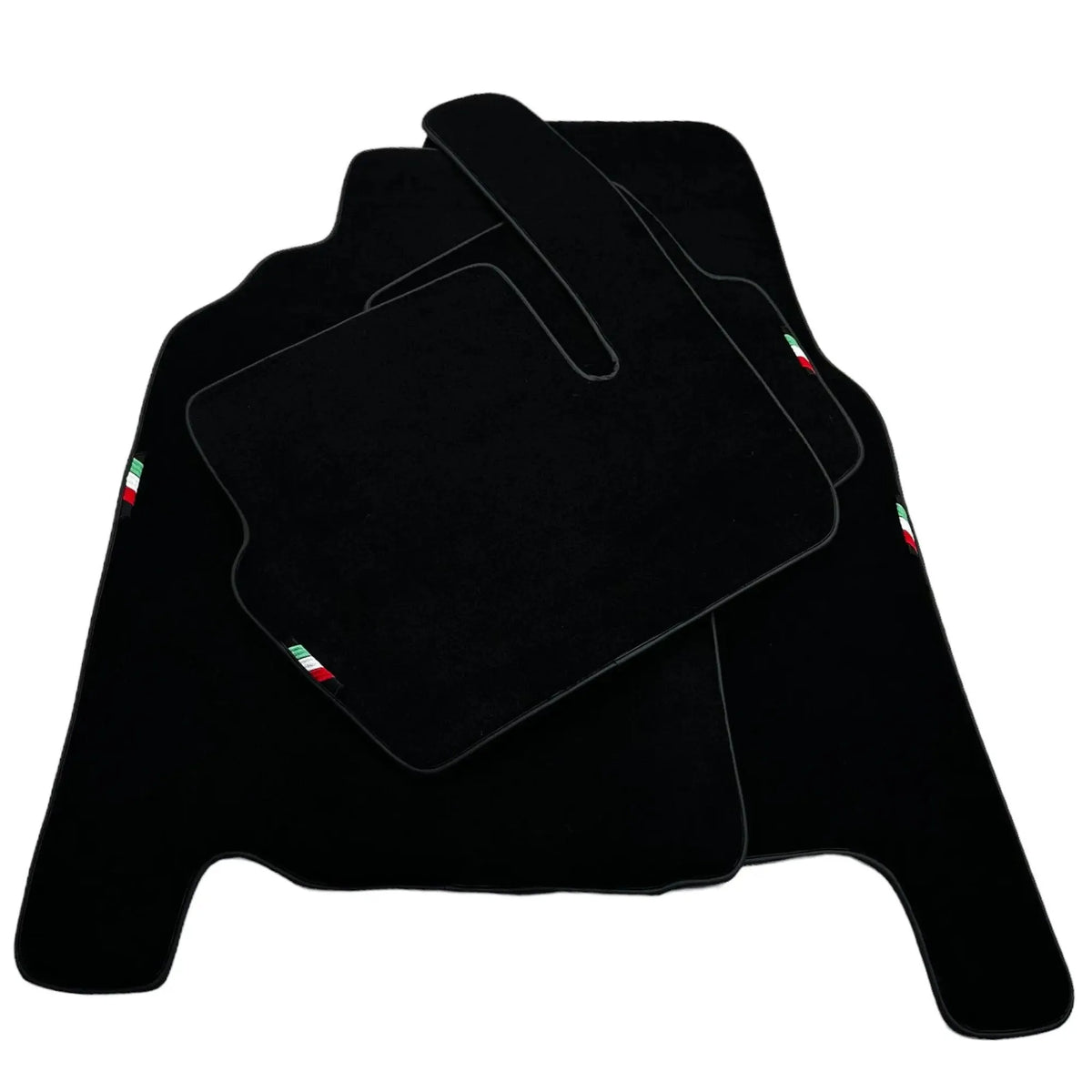 Black Floor Mats Set with Trunk Mat For Ferrari 456 (1992-2003) Italian Edition - AutoWin