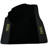 Black Floor Mats with Leather for BMW U06 (2022-2026) - "Jet Fuel Only" - AutoWin