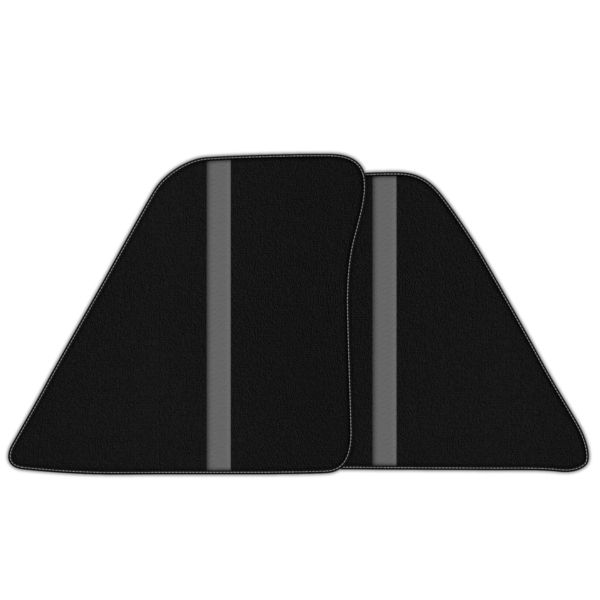 Black Floor Mats with Leather Line for Ferrari 296 GTS (2022-2027) - Various Colors