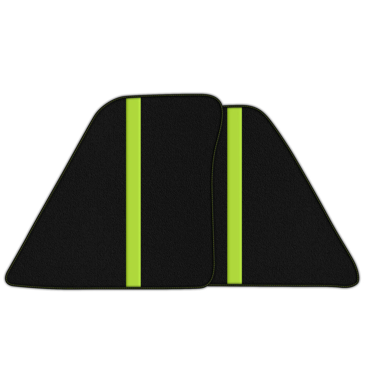 Black Floor Mats with Leather Line for Ferrari 296 GTS (2022-2027) - Various Colors