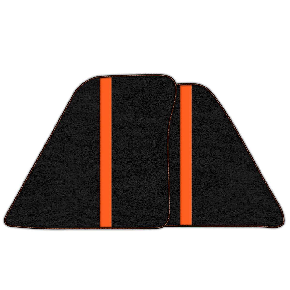 Black Floor Mats with Leather Line for Ferrari 296 GTS (2022-2027) - Various Colors
